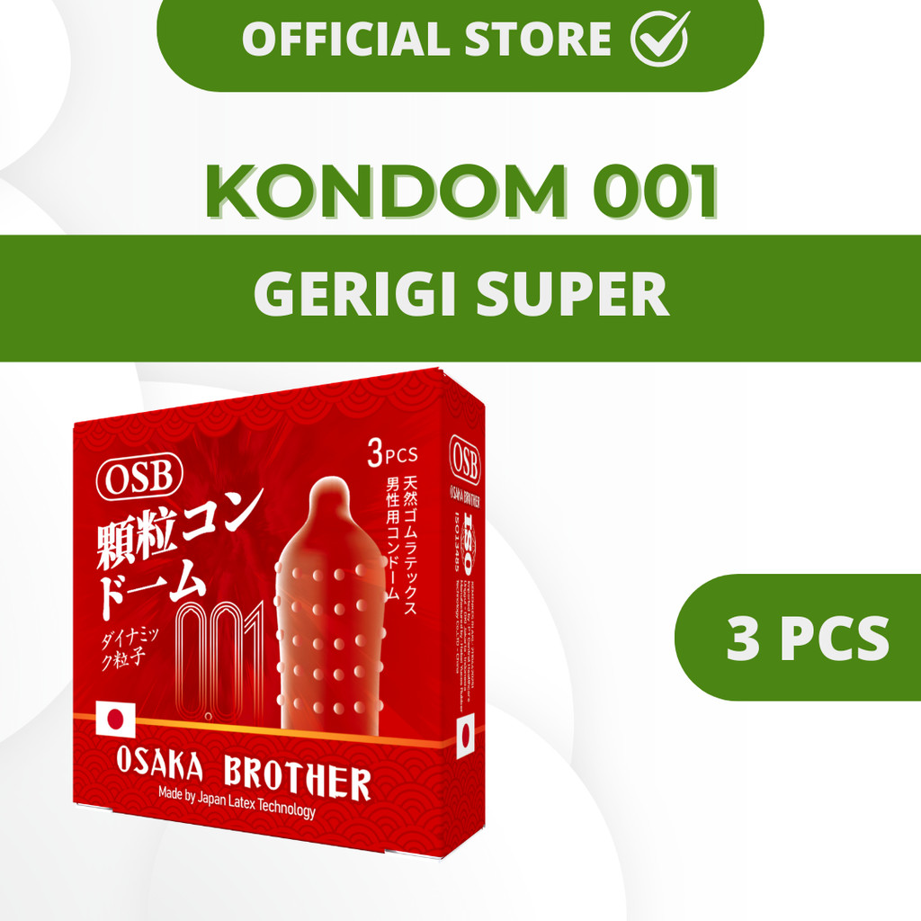 Condom Osb Osaka Brother 001 - Gerigi Super Isi 3 Pcs