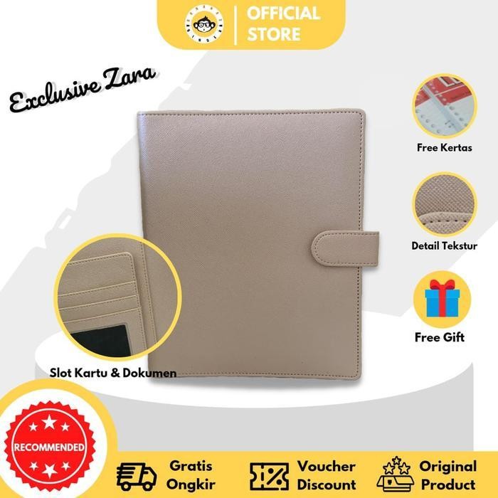 

Sp Binder Polos Exclusive 20 Ring Ukuran A5 Bahan Premium Free Kertas Pulpen Stiker