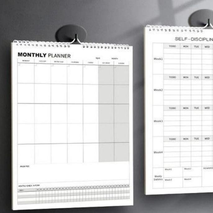 

Weekly Planner Dan Monthly Planner Agenda Mingguan Isi 8 Lembar Planner Loose Leaf Goal Setting