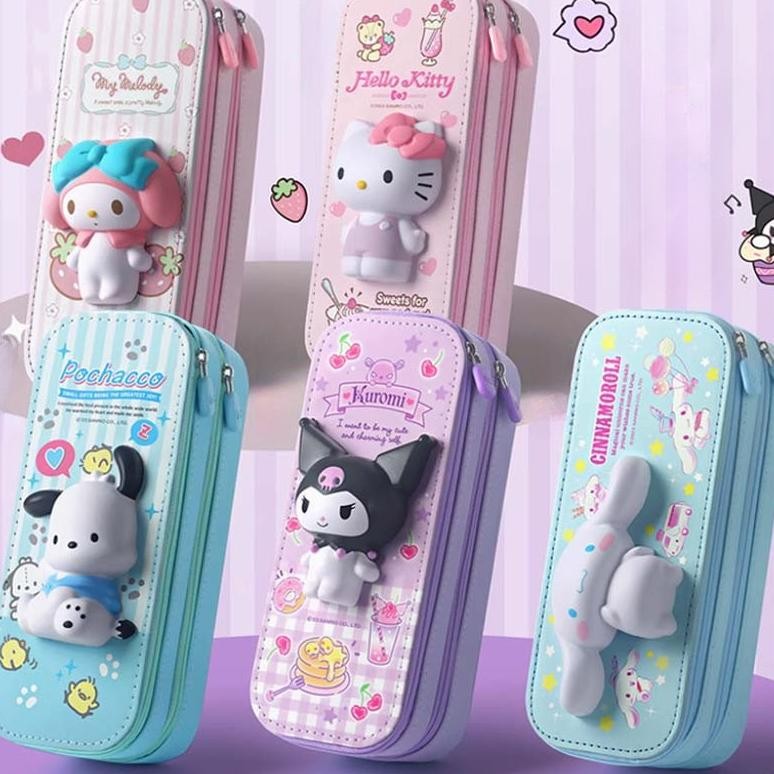 

Tempat Pensil Dua Susun Squishy Double Decker Pen Holder Multifungsi Berkapasitas Besar/Casing Pena Dekompresi Multi-fungsi Kantong Pensil Lucu