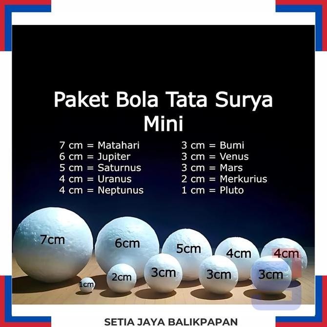 

$$$$] Bola styrofoam planet 1 set isi 10 pcs