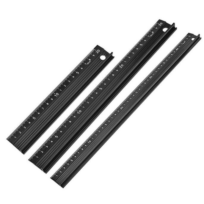

+%+%+%] Penggaris Lurus Multifungsi Bahan Aluminum Alloy Anti Slip