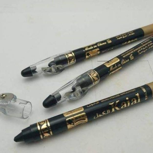 Celak Kajal Pensil Waterproof Warna Hitam Celak Pinsil Mata Arab Kohl