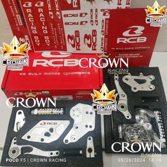 // Footstep Underbone Footrest RCB S4 Satria FU 150 Injeksi CNC Motorcycle //