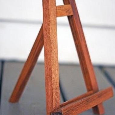 Karya Stand Handphone - Stand Foto - Stand Tablet - Penyangga Hp - Holder Brown