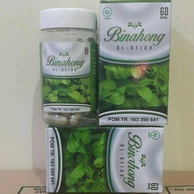 Kapsul Ekstrak Daun Binahong Al Afiah Isi 60 Kapsul - Bpom