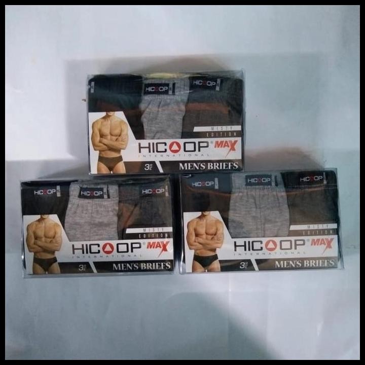 Terbaru Celana Dalam Pria Hicoop Max 3In1 Warna Sesuai Foto Size M L Xl