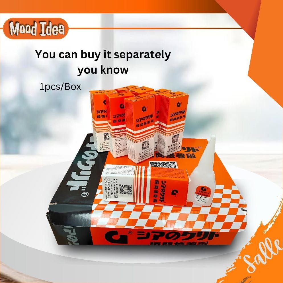 

1 BOX ISI 50 PC Glue Korea Lem Power Perekat Super Rekat / Lem Korea G Original Asli