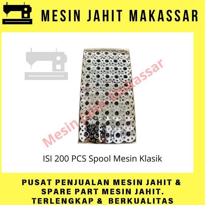 

>*>*>*>*] [1 DUS isi 200 Pcs] | Spool Besi Mesin Jahit Klasik 1 Dos Isi 200 Pcs