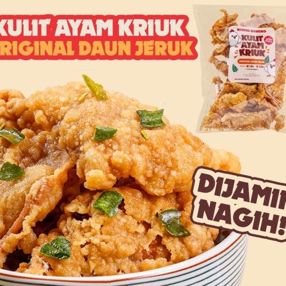 

Lahap Bareng Kulit Ayam Kriuk Crispy Rasa Daun Jeruk Cemilan Enak Bergizi Halal Praktis Tanpa Pengawet
