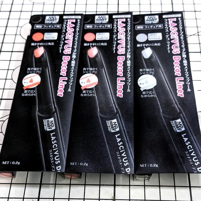 

Mr Hobby GSI Creos Lascivus Decor Liner for Plastic Model Figure Detailing Paint Marker - Fresh Pink - Passion Pink - White Pearl