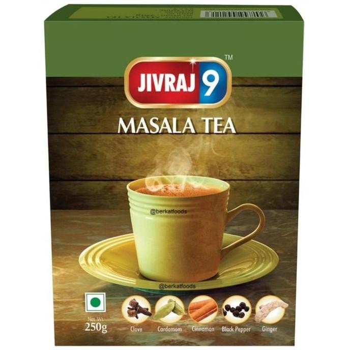 

```````] Jivraj 9 Masala Tea India / Mixed Spices Chai /Teh Hitam Rempah Campur
