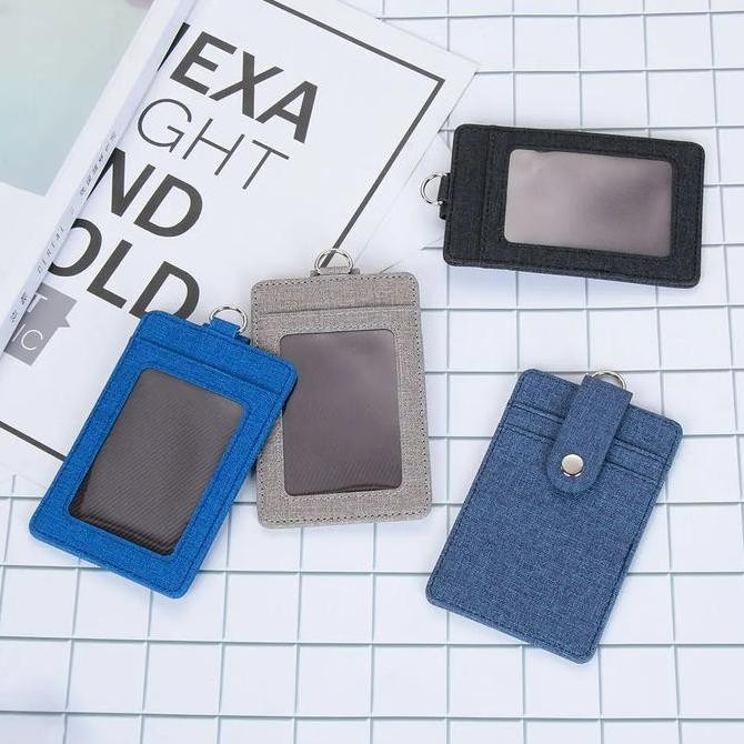 

Id Card Holder Td7802 Pu Leather 3 Slot - Lanyard Retractable Tripledi Original
