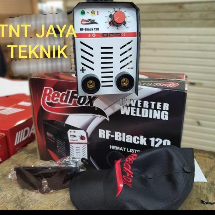 MESIN LAS INVERTER REDFOX MMA 120 TRAVO LAS REDFOX RF BLACK 120