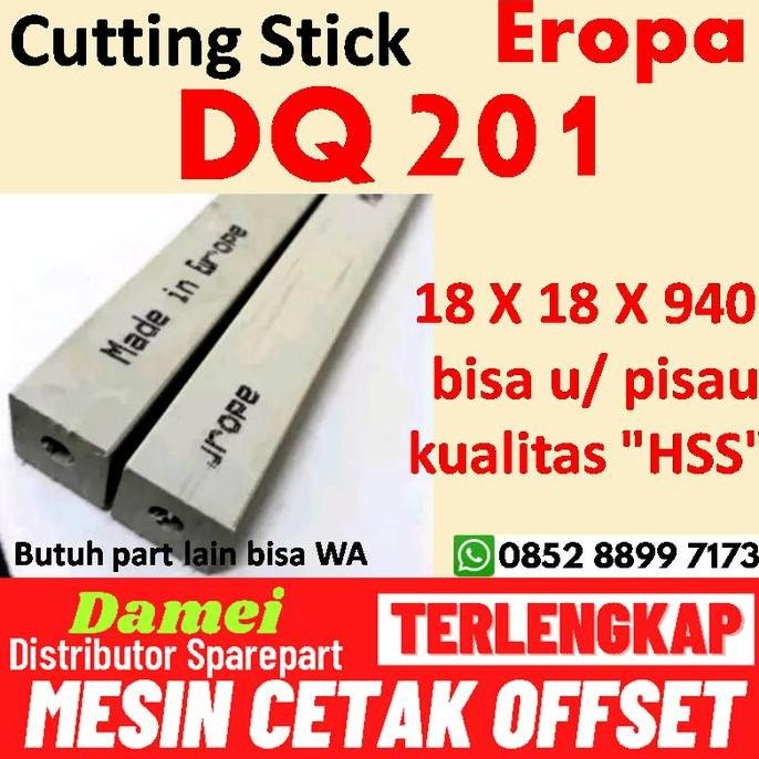 

TATAKAN PISAU DQ 202 CUTTING STICK PIVANO MESIN POTONG KERTAS COMO ORIGINAL DAN TERPERCAYA