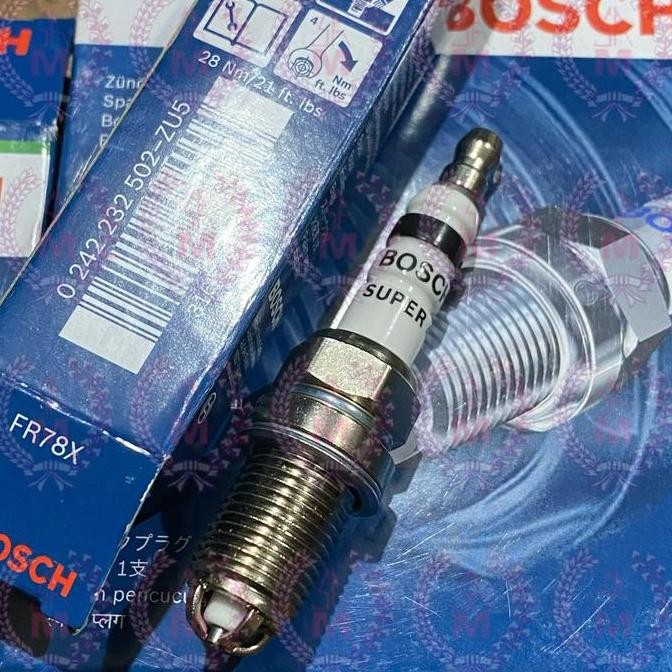 Busi Bosch FR78X Super 4 Kaki Kijang Starlet Vios Avanza Soluna Yaris Terlaris