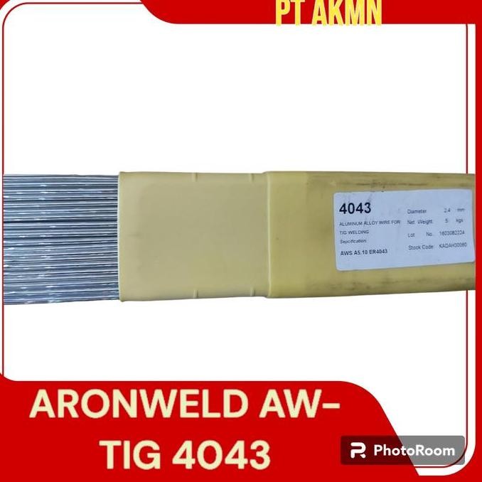 KAWAT LAS ALUMINIUM TIG ER4043 4043 2.4MM ARONWELD