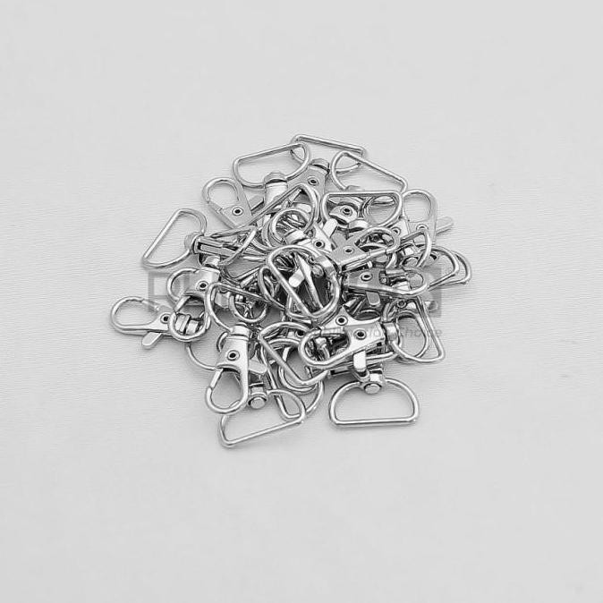 

Cantelan Gantungan Tali Id Card Pengait Besi Ukuran 2Cm Isi 100Pcs Original