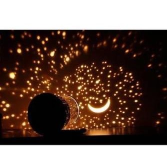 Lampu Cahaya Pengantar Tidur Kelap Kelip Bintang Bulan Magic Lamp LED AS
