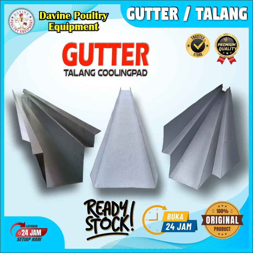 Talang Coolingpad / Gutter Merk Kencana Tebal 0,40 mm