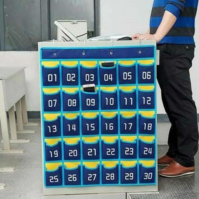 Rak HP Susun Multifunsgi Rak Penyimpanan HP Tempat Rak HP Tas Dinding Untuk Sekolah, Konferensi HJHJ