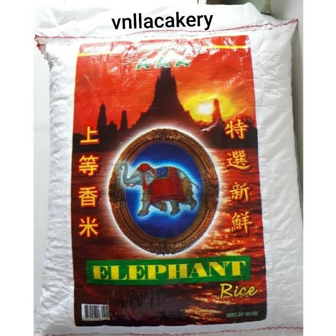 

Beras Putih Thailand Cap Elephant / Gajah 10 kg HC