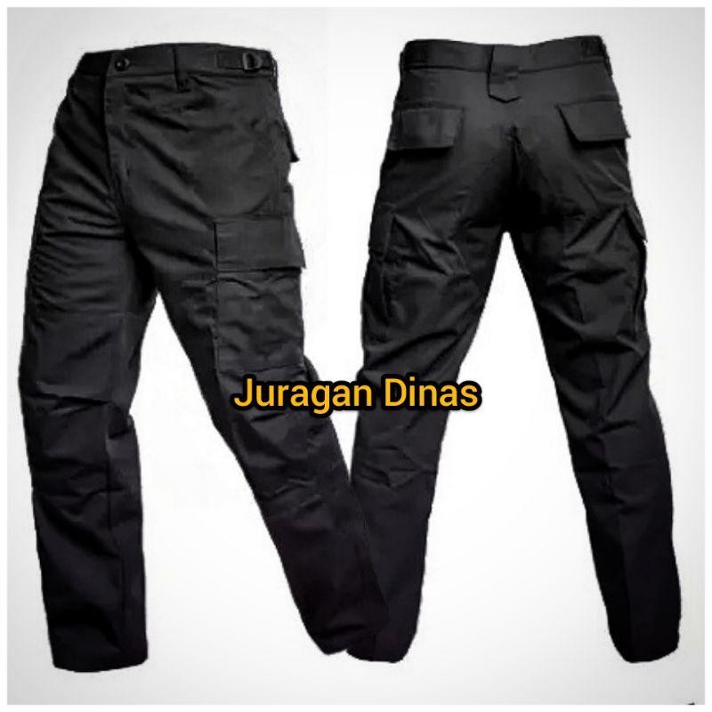 Celana Pdl Hitam Coklat Tua Biru Dongker Bahan Ripstok/Cargo/Hiking/Gunung/Lapangan/Latihan/Kargo/Ou