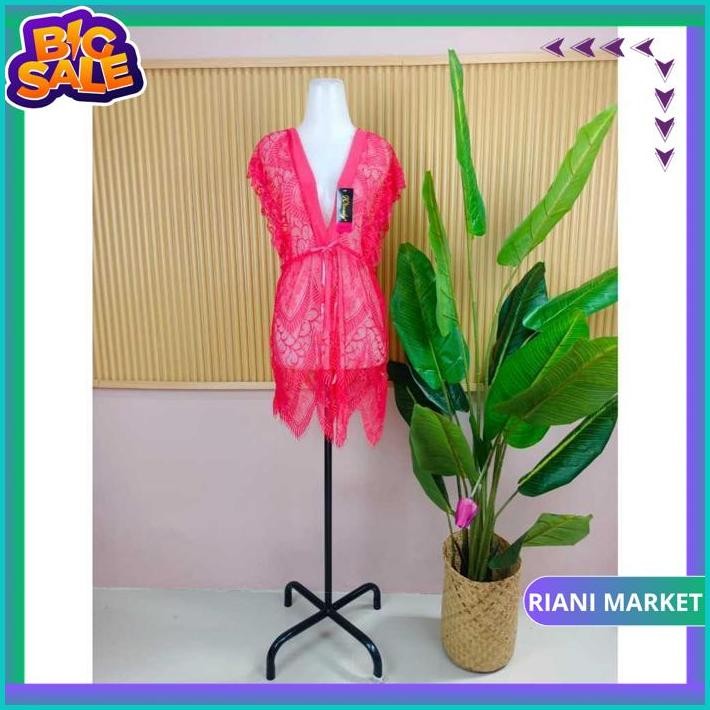 LINGERIE BRUKAT KELELAWAR JUMBO MURCE 90290/LINGERIE SET/BAJU TIDUR SET BY RIANI MARKET