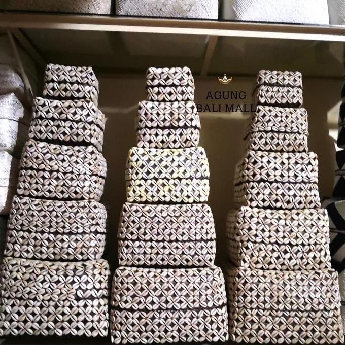 TERBARU - Sokasi kerang Bali set 5 | sokasi Bali | box kerang | anyaman Bali