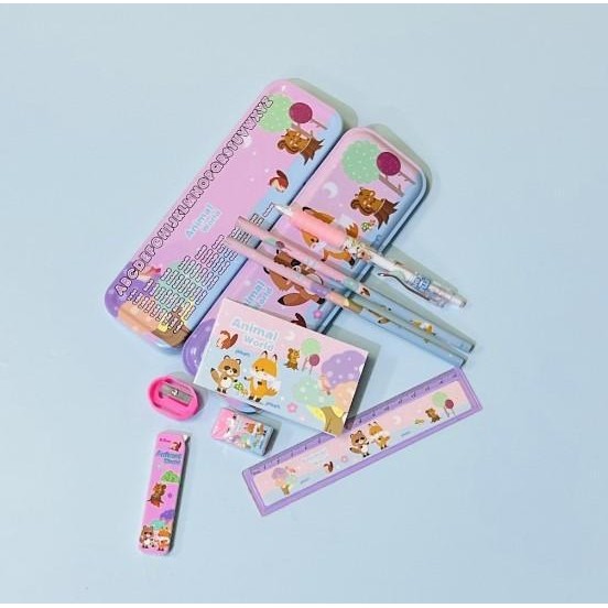 

SWG SG17 - Paket Alat Tulis Set 9 in 1 / Stationary Set Alat Tulis Sekolah isi 9 pcs / Perlengkapan Sekolah Lengkap Anak SD / Paket Alat Tulis Motif