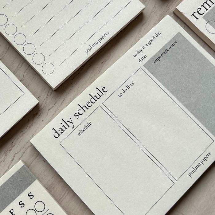 

SWG Daily Schedule Notepad Memo Perencanaan Harian Daily Planner Aesthetic by peulano.papers