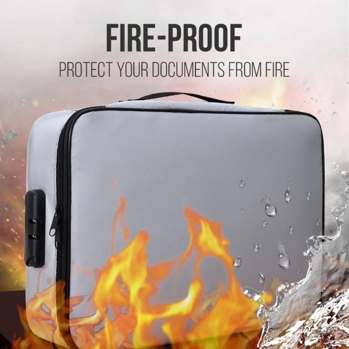 

SWG Mixi Tas Penyimpan Dokumen Tahan Api dan Air Tempat Berkas Map - TK005