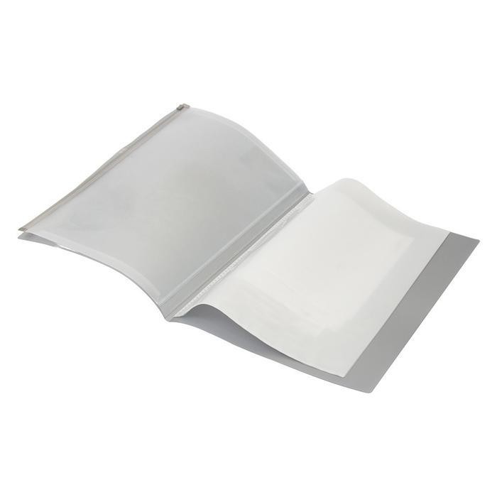 

SWG Bantex Display Book & Zipper Bag Folio (10 pockets) Silver 3181 17