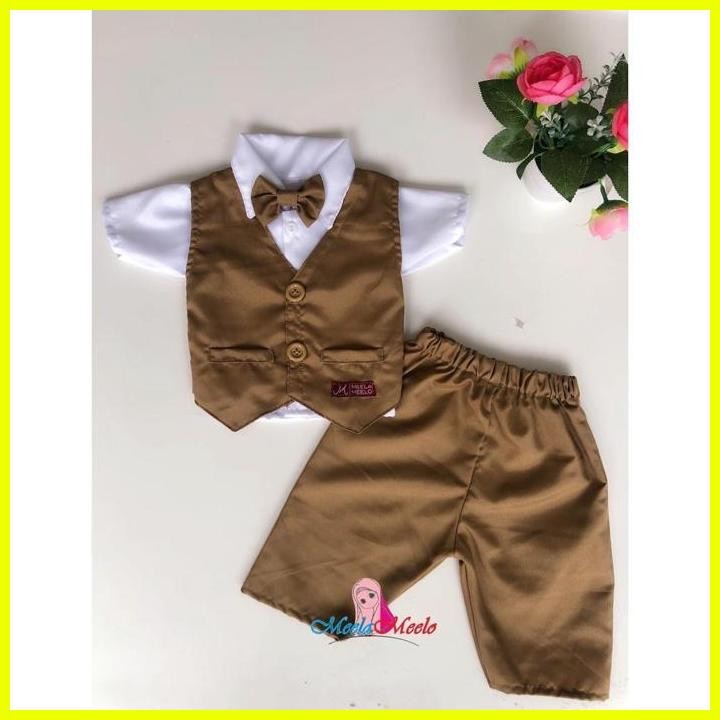 100% Baju Korea Setelan Jas Hitam Baby Bos, Pengusaha |Kostum Properti Foto Bayi Jas Tuxedo