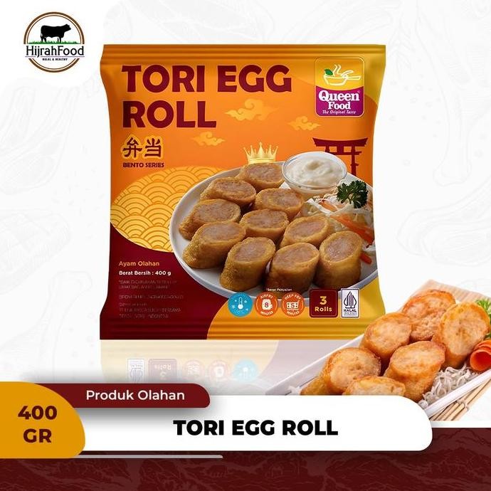 

Produk Baru!! Queen Food Tori Egg Roll Ayam Gulung Telur Frozen Ala Jepang