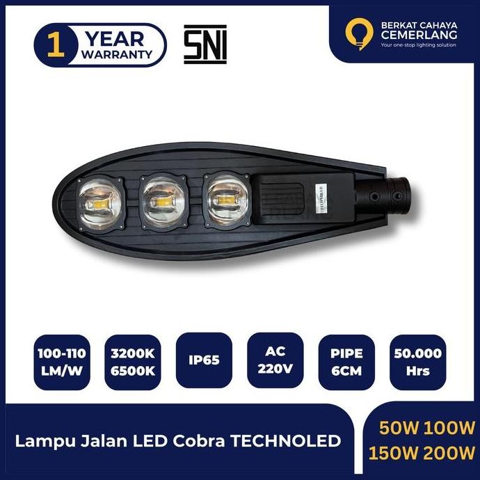 LAMPU JALAN PJU COBRA SNI 50W 100W 150W 200W PJU LED COBRA ORIGINAL DAN TERPERCAYA