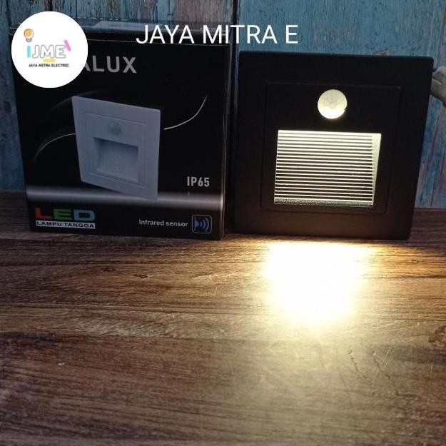 Lampu Tanam Tangga Led Persegi Minimalis 3Watt Adx-525Sf Sensor Ip65
