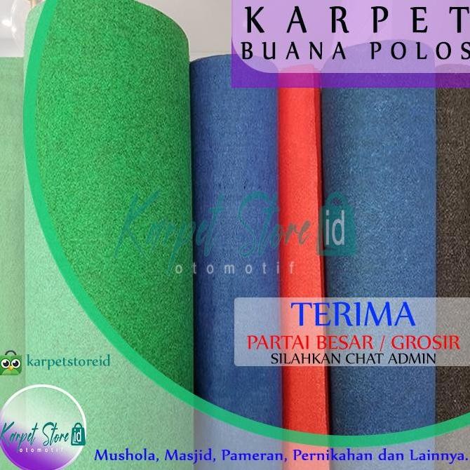 KARPET BUANA BLUDRU POLOS 1 ROLL UKURAN 2 M x 30 M