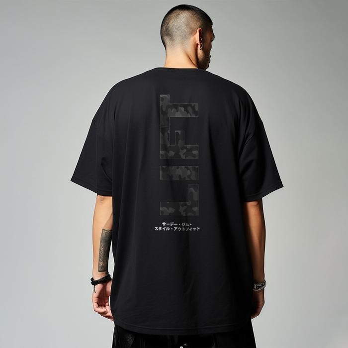 Kaos Oversize Gym Pria Bahan Tebal Lift Putih Mtv83 Hitam Mtv84 Khaki Mtv85 Navy Mtv86