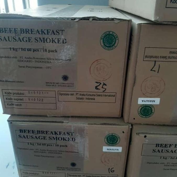 

Sausage smoked beef HALAL isi 60 , sosis sapi grosir, premium H24
