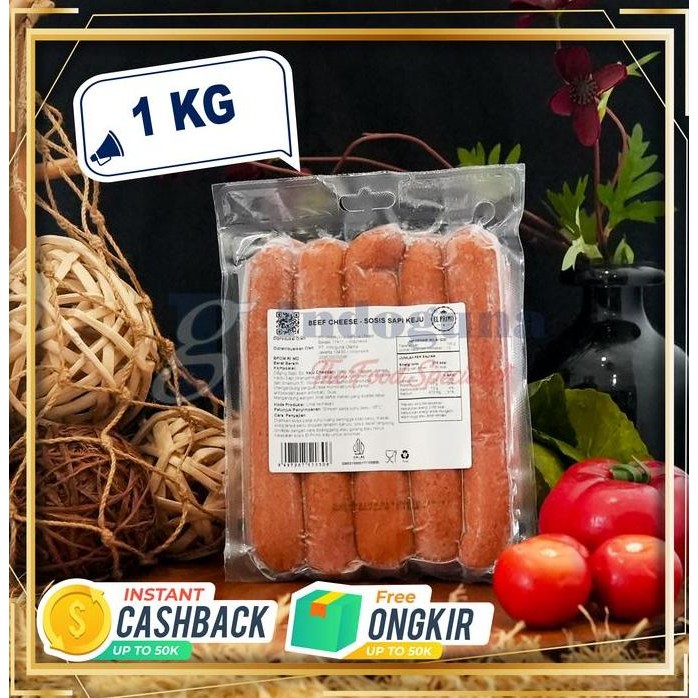 

Sosis Sapi Keju El Primo / Beef Cheese Sausage 1kg H24