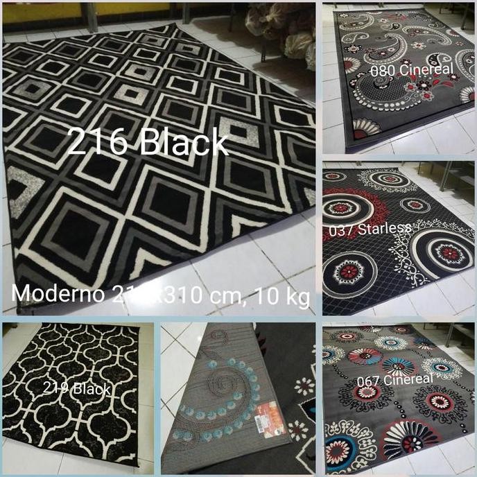 Karpet Jumbo Grey Abu-abu Momento 210x310 cm