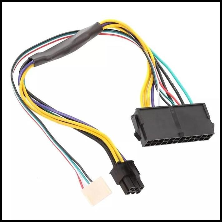 Kabel Adaptor Daya ATX 24 Pin Ke 6 Pin untuk HP Z220 Z230 Prodesk Motherboard 600g1 800g1 Cable Conv