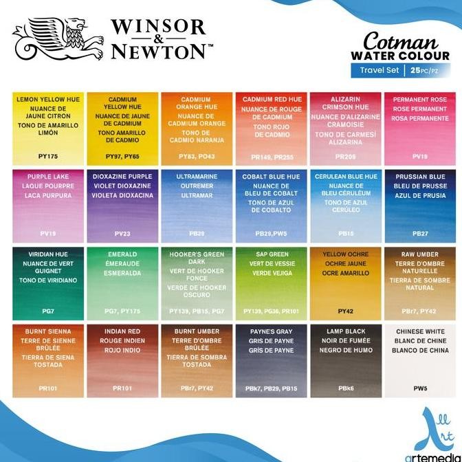 

Cat Air Winsor & Newton Cotman Watercolor 24 Half Pan Travel Set