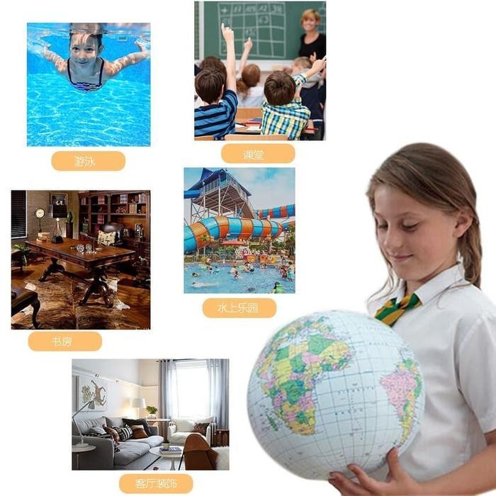 

Sp Inflatable Globe World Earth Ocean Map Ball Untuk Belajar Map Dunia