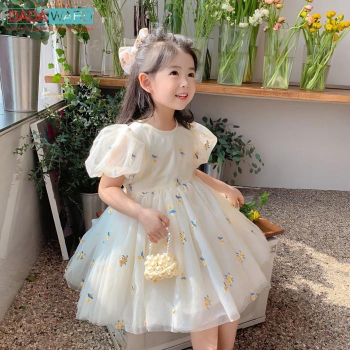 Bts Dadaward 1-6 Tahun Rok Anak Perempuan Musim Panas Gaun Lucu Bordir Baru Wanita Versi Korea Putri