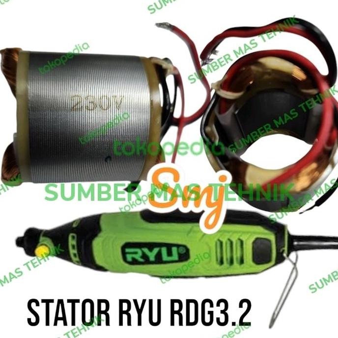(1) stator bor ryu rdg3.2 rotor mini grinder 3mm ryu gulungan bor ryu ori sumbermte Ayo Beli