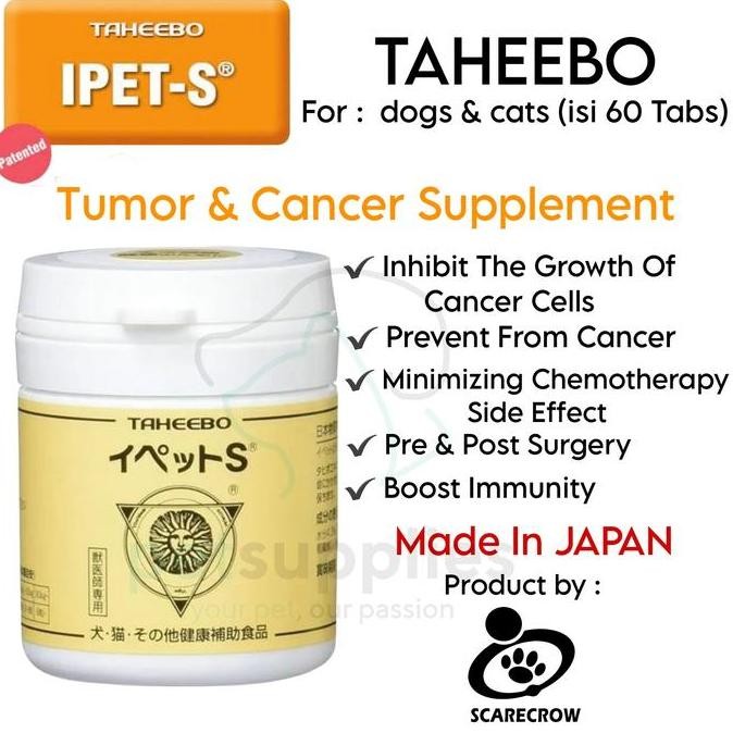 TERBARU - Taheebo Ipet-s Vitamin Tumor Kanker Anjing Kucing