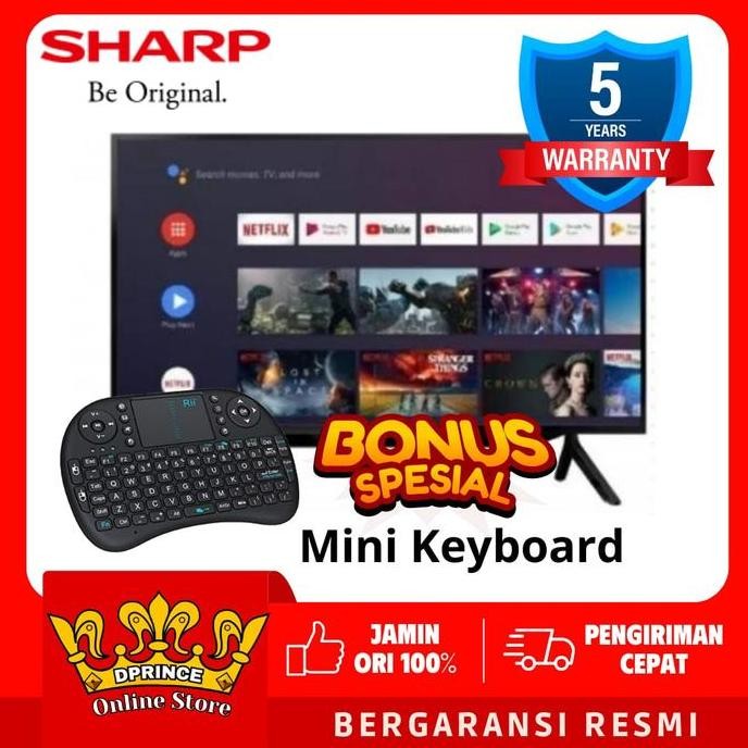 SHARP Digital TV 32GH30001 32" ANDROID TV 32inch 2T-32GH30001 BONUS MIKEY