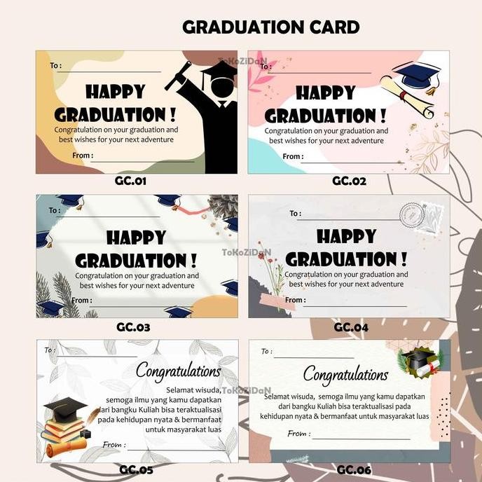 Termantab] KARTU UCAPAN GRADUATION / GREETING CARD GRADUATION CUSTOM KARTU WISUDA